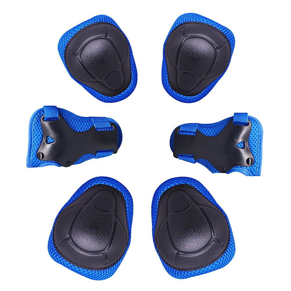 3 in 1 Kids Protective Gear Set Knee Pads Elbow Pads Wrist Guards Adjustable Protective Gear Set for Skateboarding