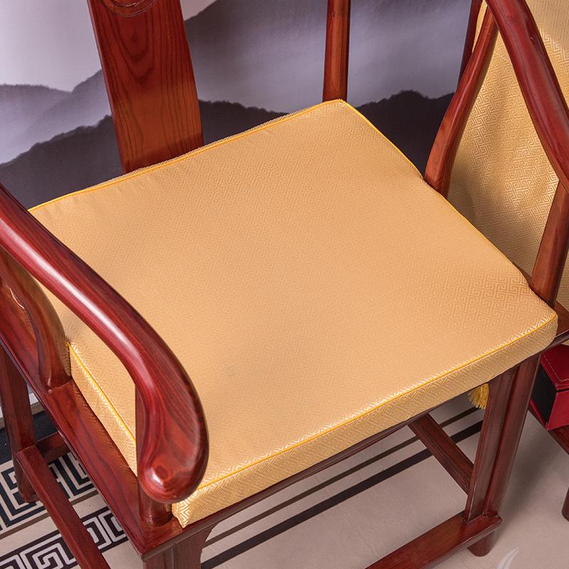 

Traditional Chinese Style Chair Cushion Sponge Sofa Cushion Wooden Red Seat Sponge Can Washable Home Soft Seat / Back Cushion 50x50pillowcase
