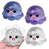 TPR Stress Ball 1/3Pcs Clear Octopus Squeeze Toy Relief Mini Sensory Anxiety Relieving Sea Animal Hand Relaxation Tool Portable