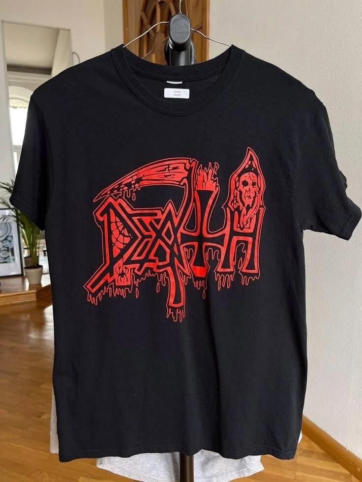 Винтажная футболка с принтом группы Death Metal Rock Tee Унисекс Подарок для фаната S-5XL Унисекс Футболка M