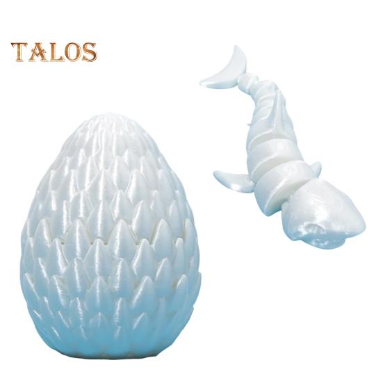 

1 Набір 3D-друкована фігурка акули з рухомими суглобами Іграшка-фіджет акула Яйце акули з шарнірною акулою всередині Настільна прикраса Орнамент фарби люмінесцентні зелений колір