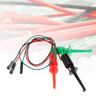 Testare de tranzistori 3 buc. Cârlige Clipuri de testare tip cârlig Instrumente de testare cu cap masculin Lucru de testare electrică
