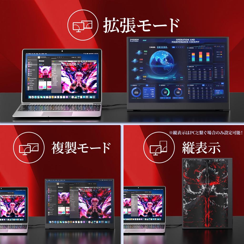 kksmart Mobile 2K 450nit High Lightweight Adjustable Image Screen Glossy IPS Storage Case QHD Compatible with Monitor, 14.2-inch, (25201680)