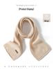 Unisex 35% Cashmere Knit Scarf - Solid Color Neck Warmer