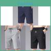 Ice Silk Shorts Men Summer 2024 Korean Loose Fit Stretchable Cargo Casual Pants For Daily Wear