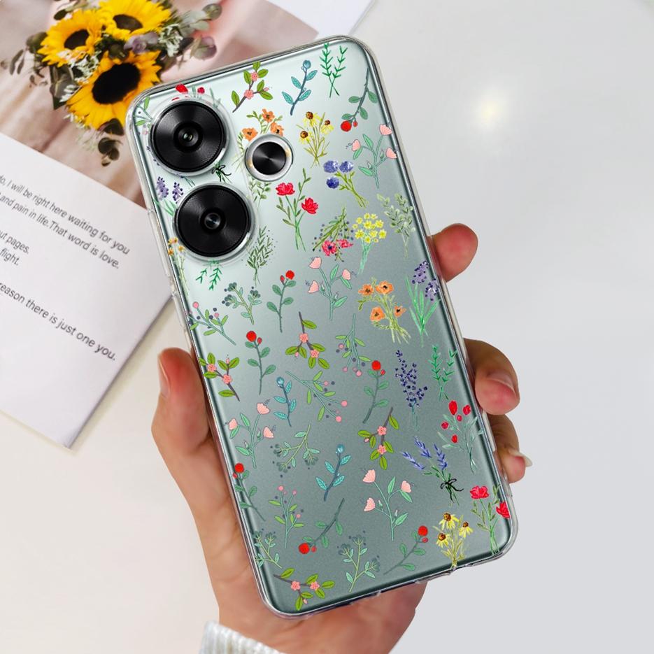 For Xiaomi Redmi Turbo 3 Case Poco F6 Fashion Painted Cover Soft Silicone Phone Cases For Xiaomi Poco F6 F 6 Redmi Turbo3 Bumper