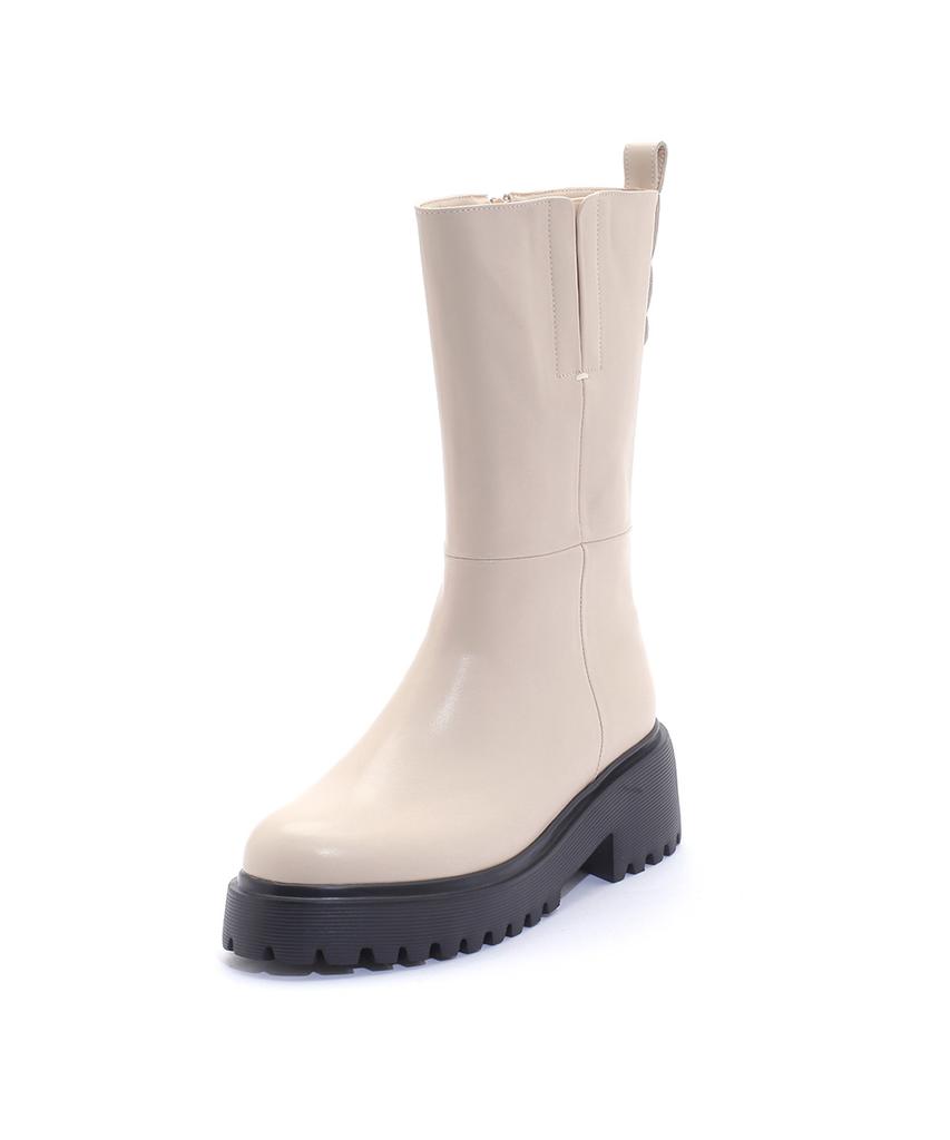 Saera Round Toe Platform Basic Boots K56F700