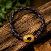 European and American Natural Stone Devil's Eye Colorful Braided Adjustable Bracelet Dopamine Series Trendy Lucky Charm 2026 New