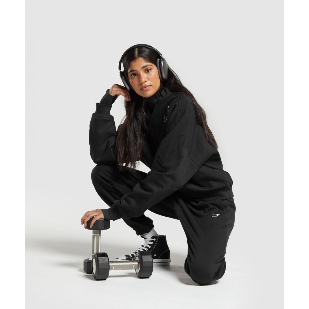 Gymshark Legacy Oversized Sweatshirt Black B5a9w Bb2j