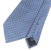 Pristine GUCCI Tie GG Logo Crest Wide Tie Light Blue Silk Mens Used