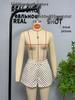 European & American Style Women's Polka Dot Bubble Jacket with Stand Collar