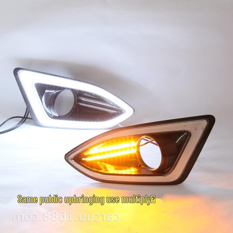 Двухцветные квадратные дневные ходовые огни для Ford Edge 2015-2018