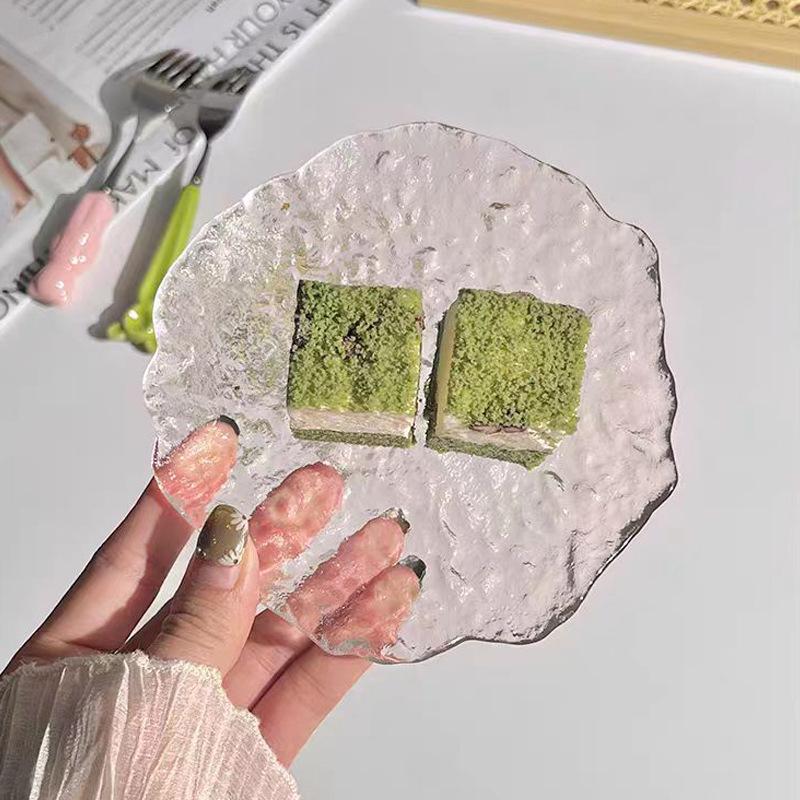 Glacier Glass Dessert & Snack Plate Set