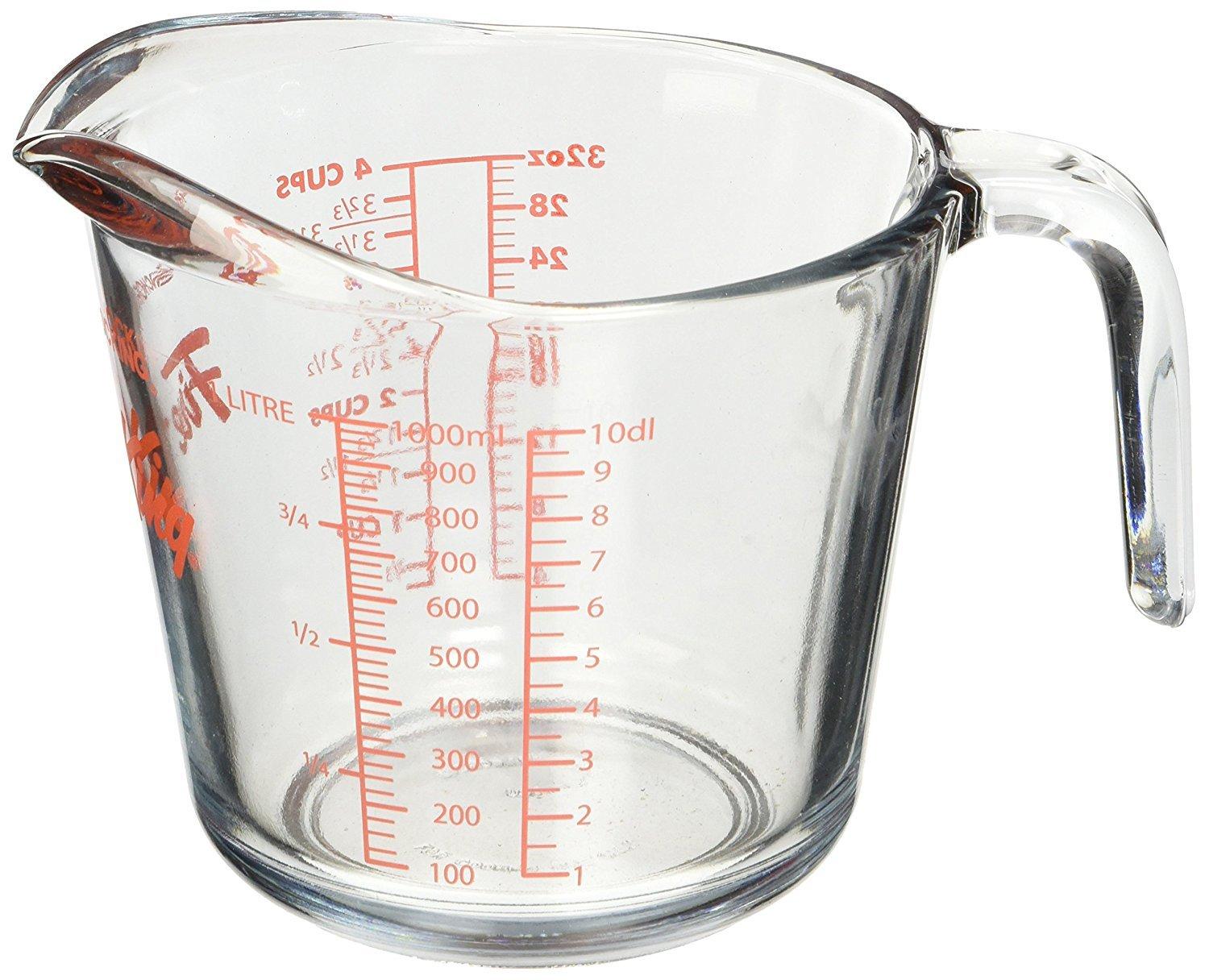 

Fire-King Measuring Cup, Clear, 1000cc, 19 x 14.5 x 14.5cm