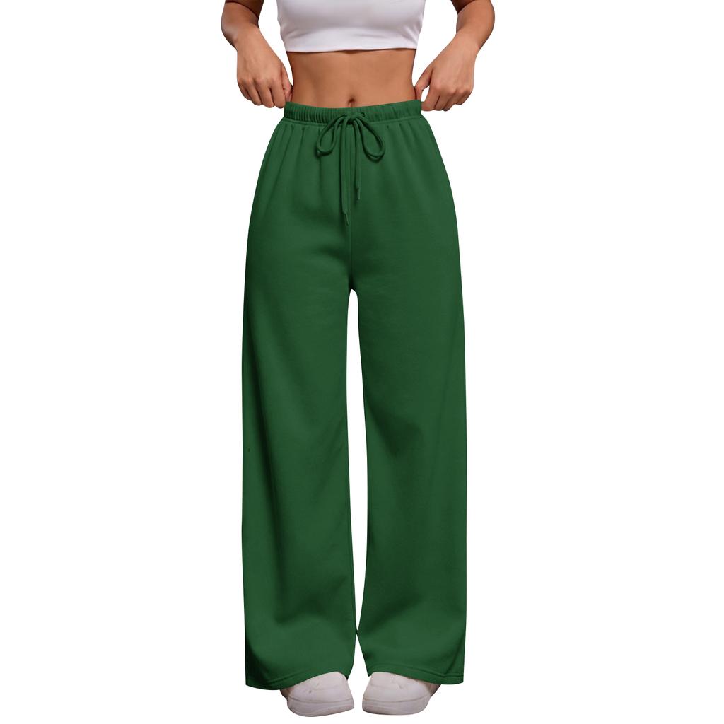 Women's Color Straight Leg Sweatpants with Pockets for Everyday Casual Wear