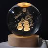 1pcs Unique 3D Crystal Ball Lamp with Galaxy and Planetary Projections USB Night Light for Cozy Atmosphere Plasma Ball