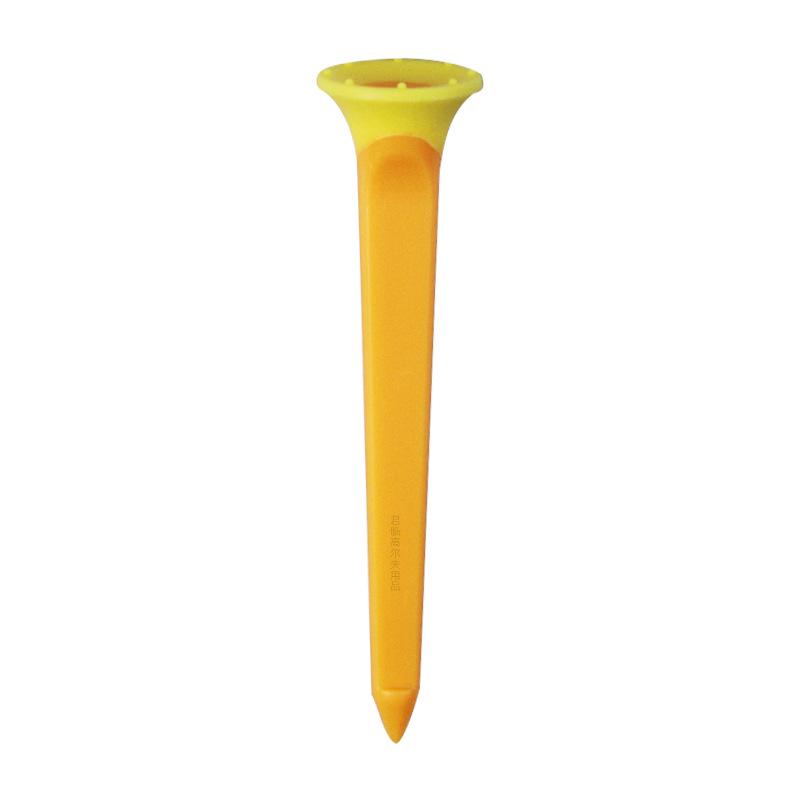 Durable Two-Color Square Golf Tee: ABS Plastic & Soft Rubber Cup Design