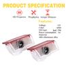 2X For Mercedes Benz W212 W205 W176 W177 W246 W213 W166 X253 LED Car Door  Projector Ghost Shadow Welcome Lights Accessories