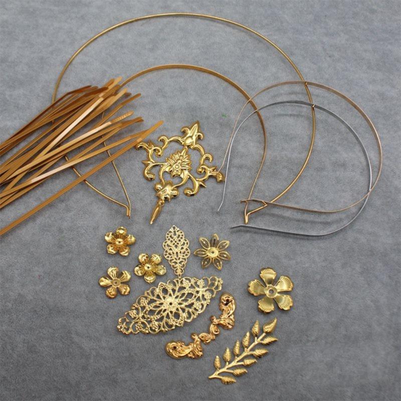 Bentiță Coroană Tiara Kituri Artizanat Handmade Piesa Coroană Costum Femei Bentiță Păr