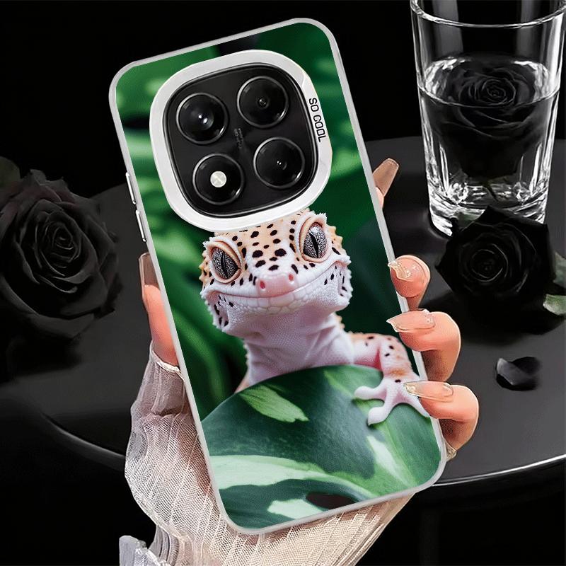 Lizards Geckos Cute Pet Shockproof Phone Case for Xiaomi Redmi Note 15 14 13 12 Pro Plus 11 11S 11T 5G Cover Anti Fall Fundas