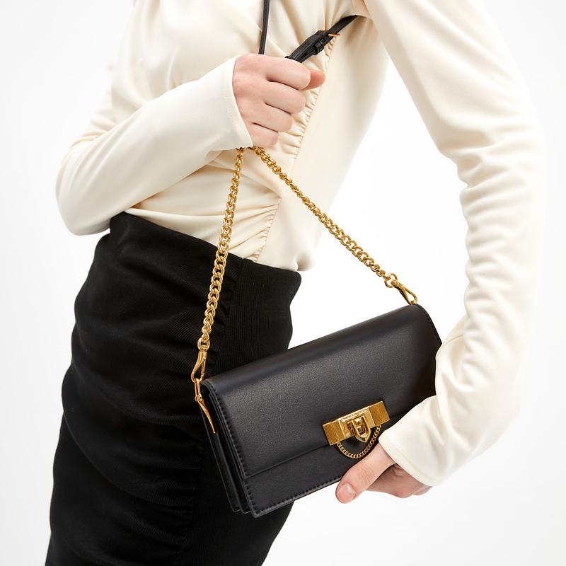 New CHARLES&KEITH PU Crossbody Bag, Shoulder Bag, Wallet Women's Beige/Black/Green/Pink CK6-10701189