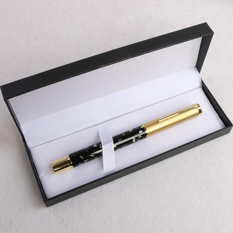 High-End Signature Pen Shell Pen Holder Gift Pen Creative Shell Engraving Ballpoint Pen Business Gift Pen Set Excellent