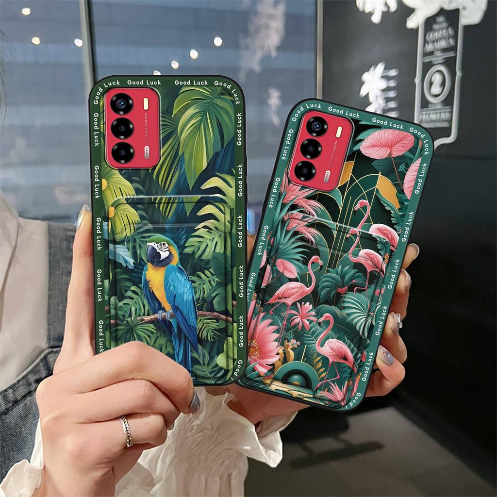Graffiti Fashion Design Phone Case For ZTE Blade V40 Vita/A72 Anti-dust Waterproof Card Bag Full Wrap Dirt-resistant TPU