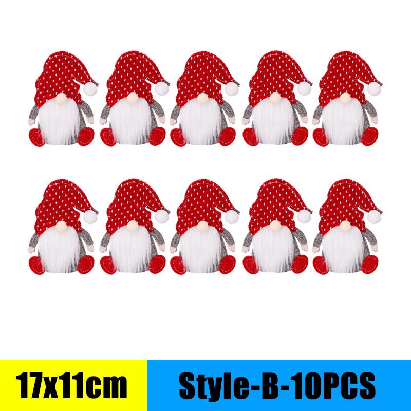 Christmas Cutlery Holder Knife and Fork Pocket Bag Cutlery Cover Star Tree Elk New Year Christmas Party Dinner Table Decoration