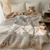 OEING Plush Lamb Wool Throw Blanket
