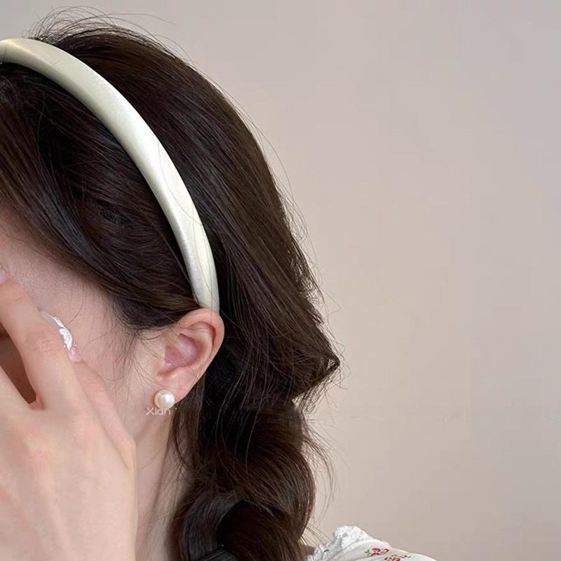 Versatile Satin Headband for Women When Going Out, New Style Pressure Hair Wash Headband, High-end, Foreign, Fashionable Hairpin Headwear