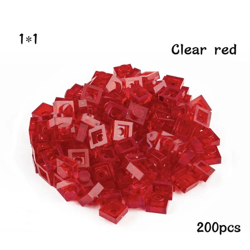 Non-Toxic 200Pcs Diy Building Blocks Thin Figures Bricks 1X1 Dots 21Color Educational Creative Size Compatible With 3024 Toys For Children