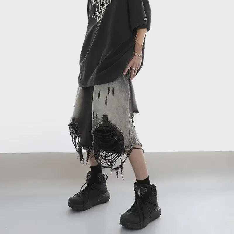 Men's Mid-Length Fashion Denim Shorts - Summer, Spring, Autumn Casual Wear, 2023 Collection