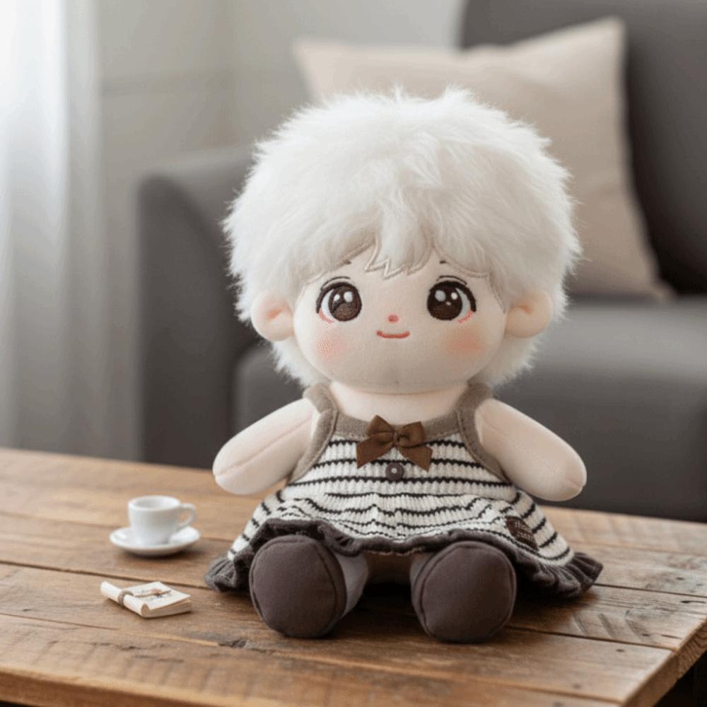 Lovely Design 20CM Cotton Doll Clothes Cartoon Cotton Plush Dolls Skirt  Children's Gift