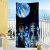 Corpse Bride Gothic Portraits Beach towel for beach travel Portable Seaside vacation Bath Accessory Perfect Gift for Valentine's Wedding Birthday