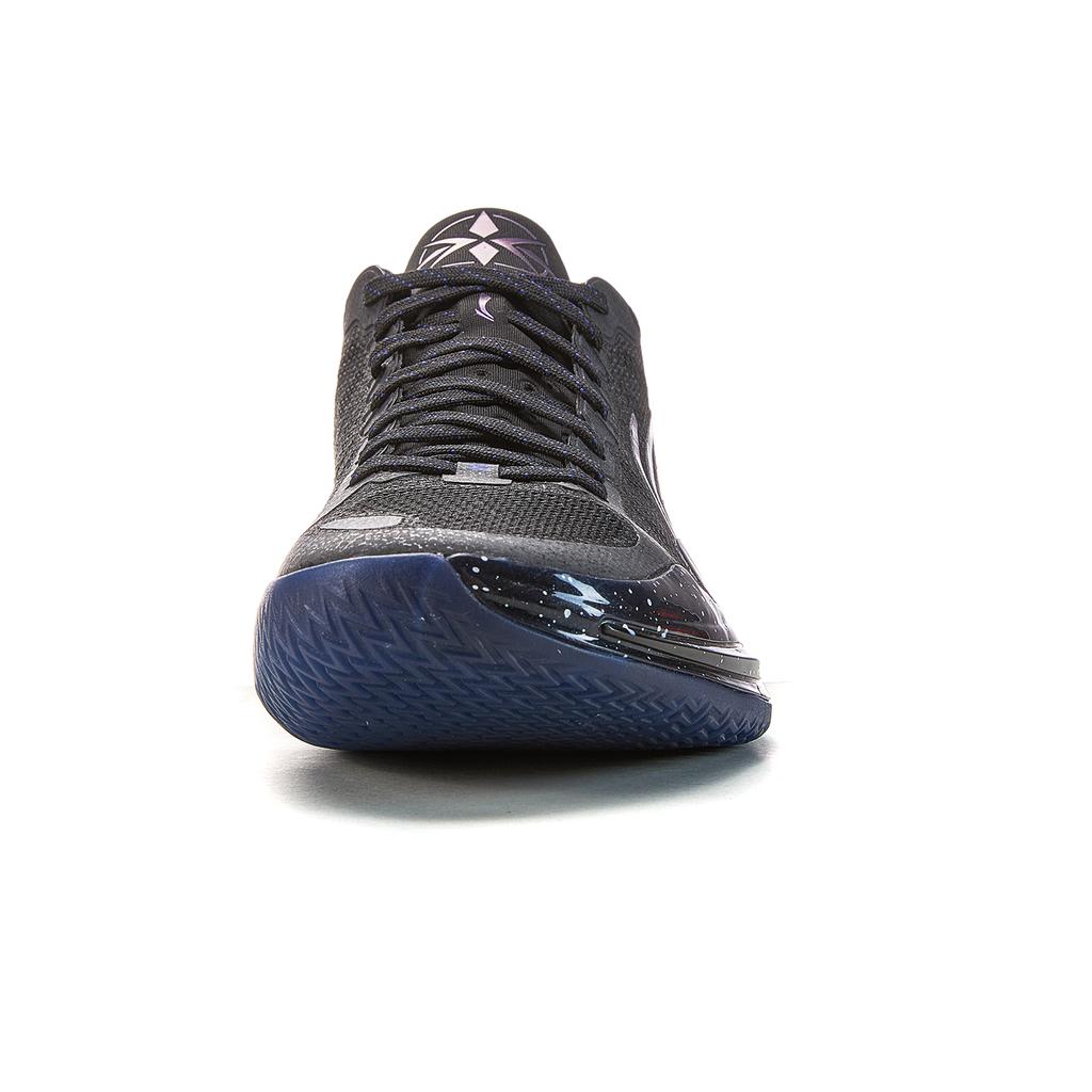 Li Ning Blade 4 V2 Cushioning Slip Resistant Support Lightweight Rebound Low top Basketball Shoes Men's Black Purple ABAU037-18