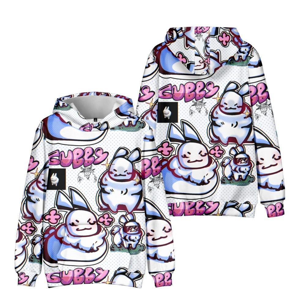 7 Colors NEW Men Women Gubby Hoodies Streetwear Harajuku Casual Cartoon Printed Hooded Pullover Sweatshirts