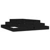 Vidaxl Donica, Czarna, 110X110X27 Cm, Lite Drewno Sosnowe