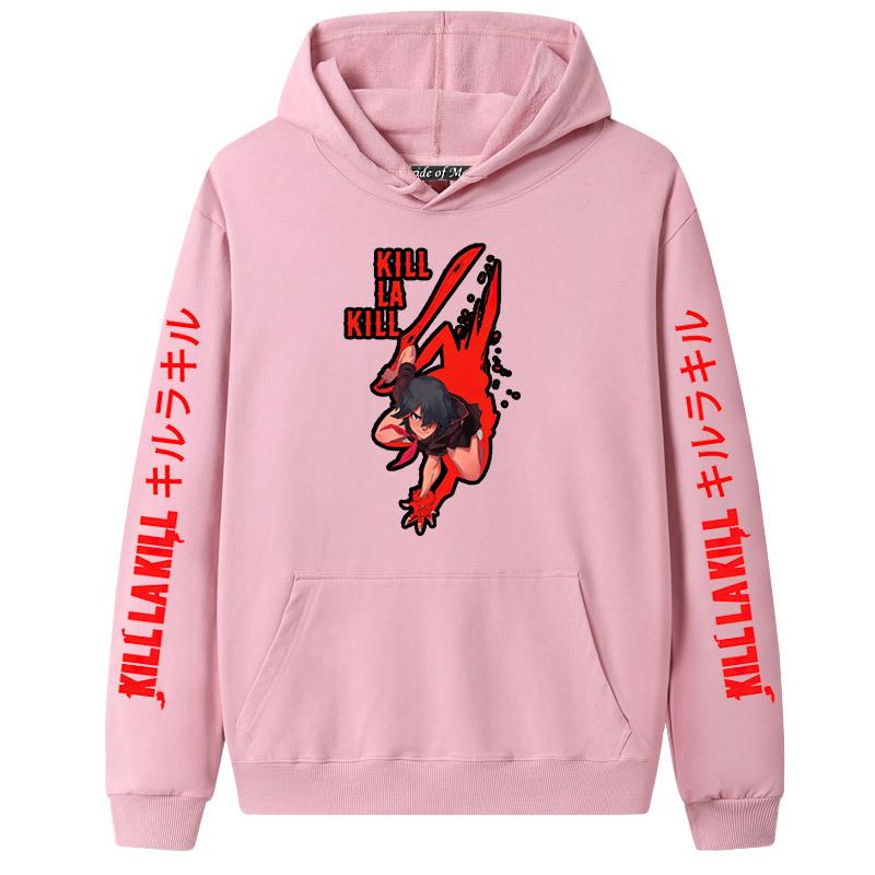 Japanese Anime Kill La Kill Hooded Long Sleeve Sweatshirt for Couples