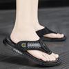 Men Flip Flops Hiking Sandals Leather Outdoor Summer White Black Wide Palm Blue Beach Shoes Plus Size Open Toe Plus Size