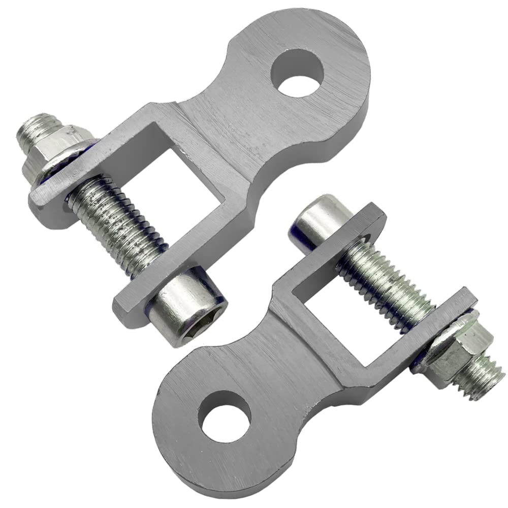 TKY Butt Lifter Adapter, Bike Suspension Parts, Ass Lift, General Purpose, Height Adjustment, M10, Set of 2 (Silver)