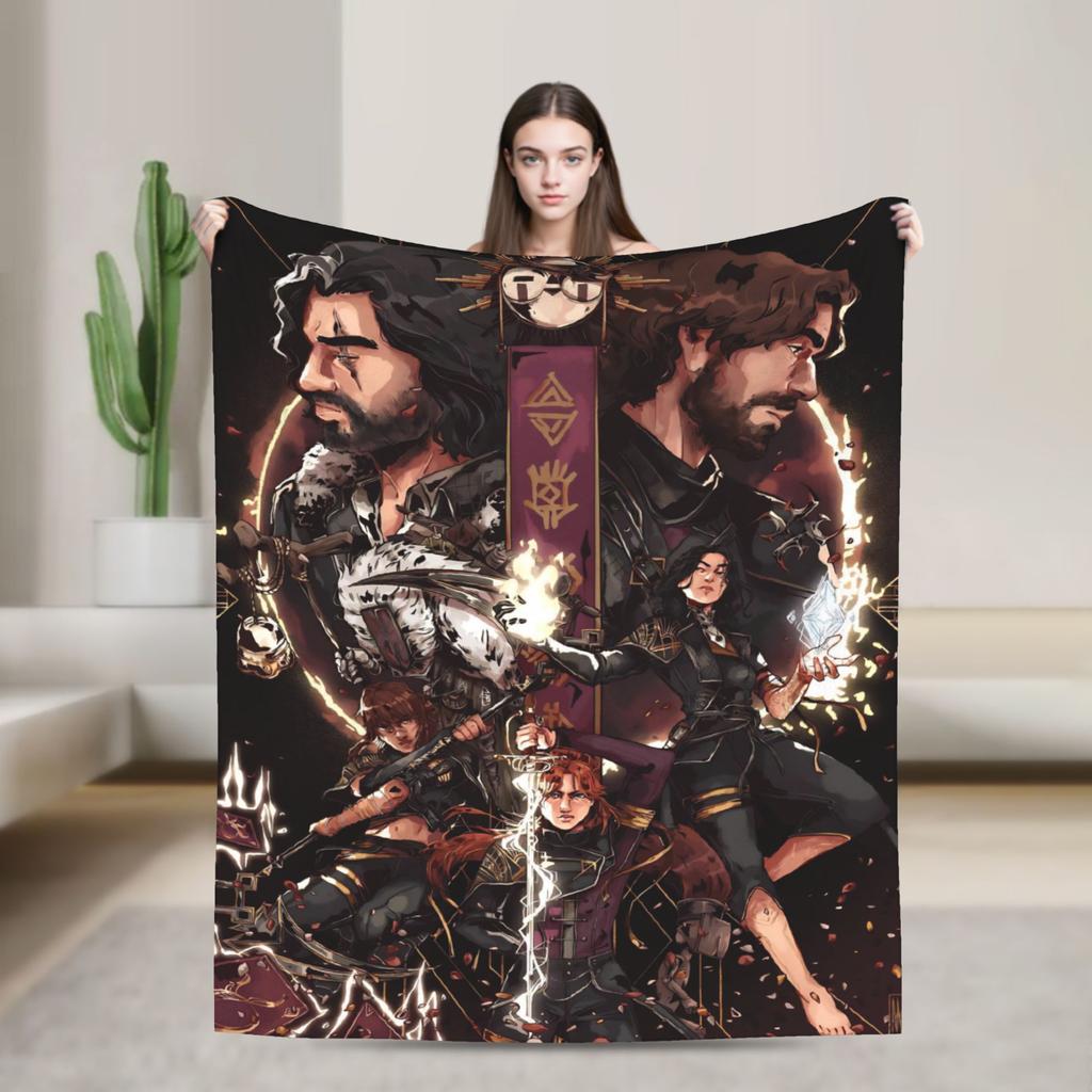 Esquie Clair Obscur Expedition 33 Game Blanket Plush Awesome Breathable Throw Blanket for Bed Sofa All Season