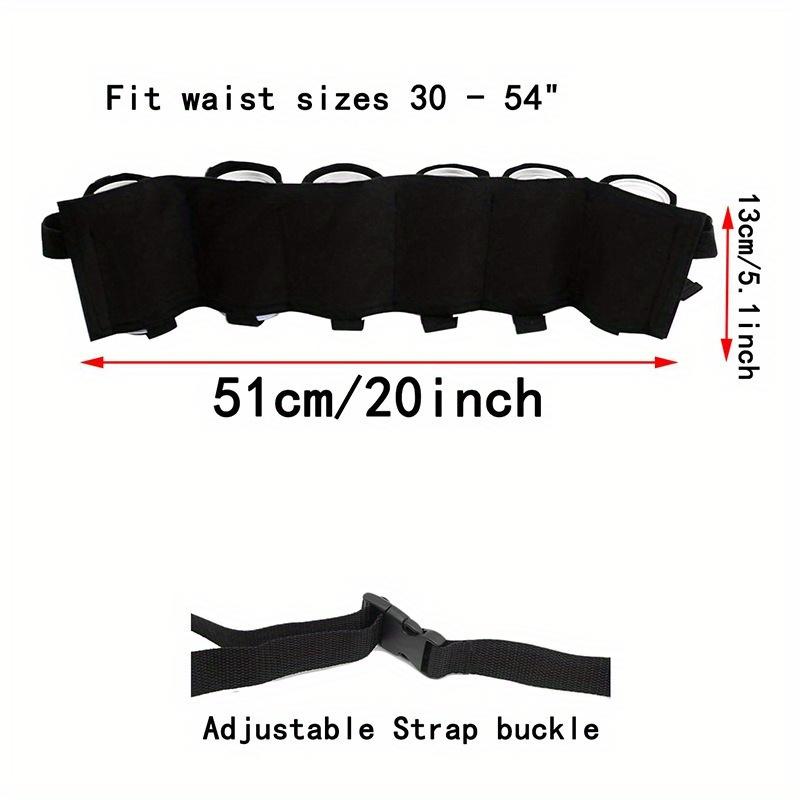 Beer Belt Holster Beer Soda Bottle Holder Belts Drink Can Holder Adjustable Waist Pack Bag Holds 6 Cans Perfect for Parties.