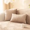 Autumn and Winter Embroidery Sofa Cushion Plush Solid Color Sofa Towel Modern Minimalist Backrest Armrest Cushion Covers