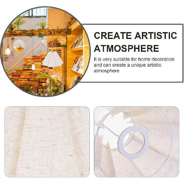 1ks Lístek Stínidlo Stolní Lampy Příslušenství Klip Stolní Lampa Žárovka E27 Kryt Lustru Látkové Stínidlo Stínidlo Podlahové Lampy Látkové Stínidlo Módní