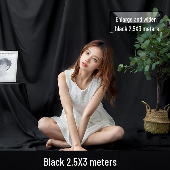 Tela de Fondo Fotográfico Gruesa en Blanco y Negro para Estudio y Sesiones de Retrato