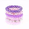 6Pcs Vibrant Playful Gradient Color Phone Line For Girls High Elasticity Headband Tied Bun Hair Loop Rubber Band Headband