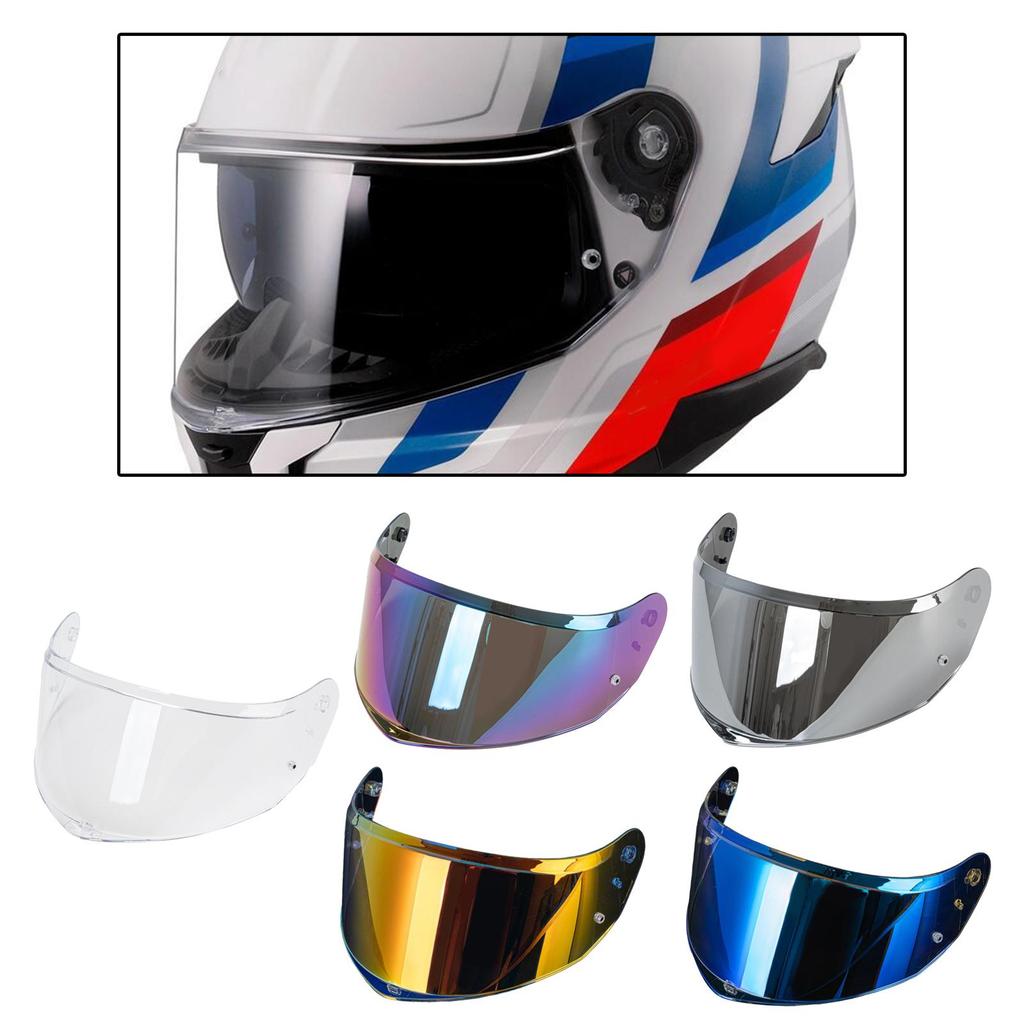 Vollgesichts-Motorradhelm Visier Kratzfest PC-Material Windschutzscheibe Ersatz für FF