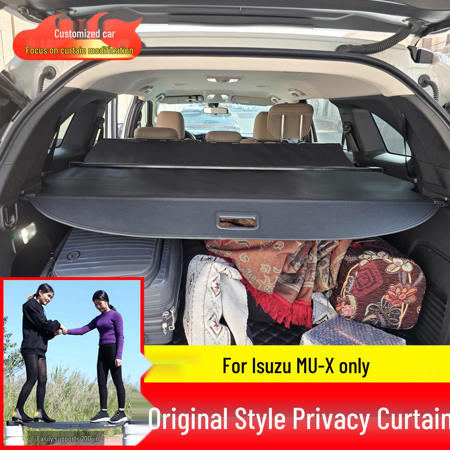 

Isuzu MU-X Retractable Trunk Cargo Cover Modification 14-20 MU-X: Canvas