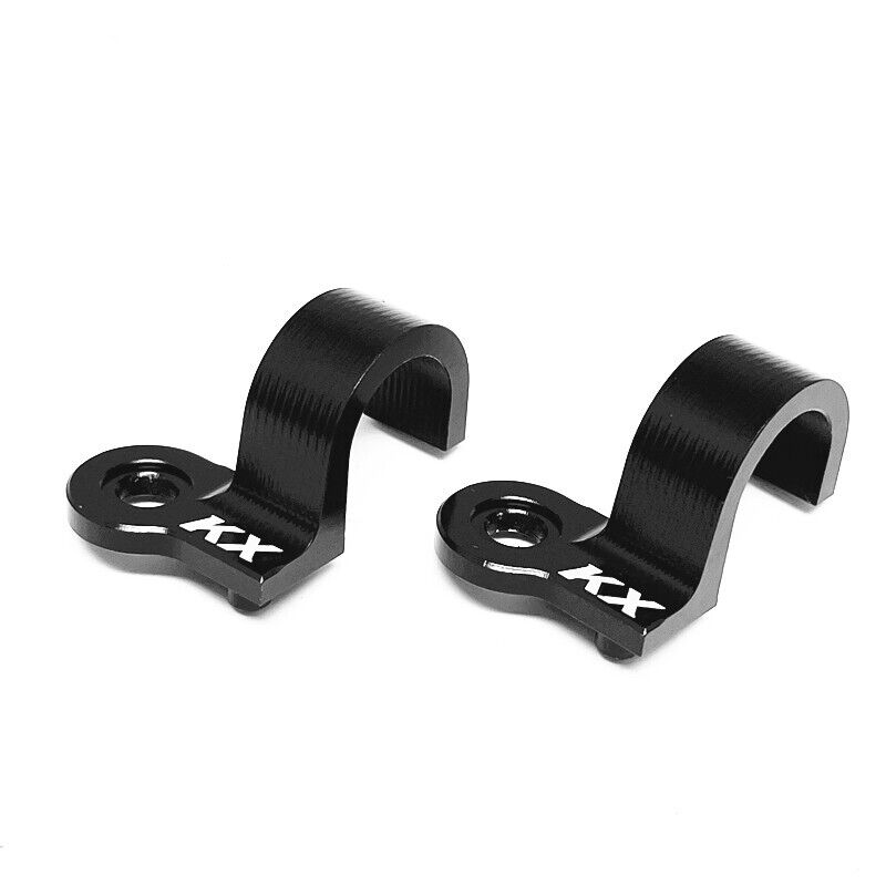 

2Pcs Rear Brake Line Hose Cable Guide Clamp Accessories Parts For KAWASAKI KX125 KX250 KX 125 250 KDX200R KDX220R KDX 200R 220R KX-Black