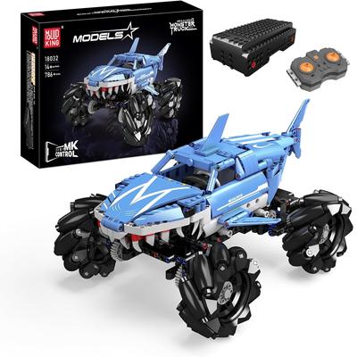 MOULD KING 18032 technische Auto Baustein Fernbedienung Megalodon Lkw Modell Spielzeug Montage Ziegel Set Kinder Weihnachten Geschenk